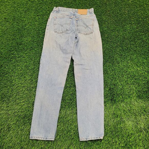 Vintage LEVIS 550 High-Waist Baggy Jeans Womens 4/5 28x31 USA Made - Picture 4 of 16